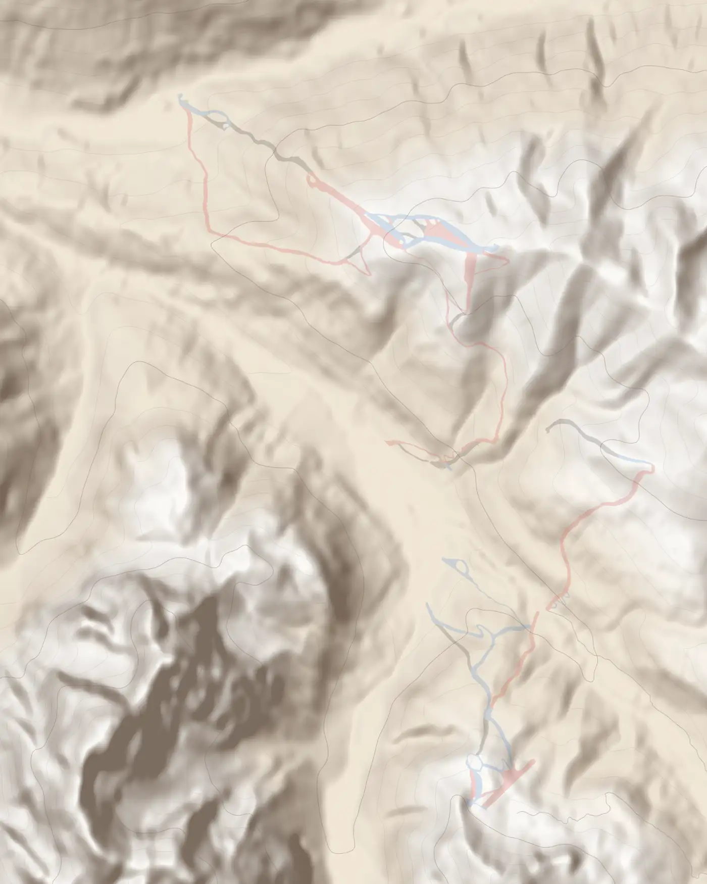 Unsere Pistenkarte von 3 Zinnen Dolomites (Ausschnitt)