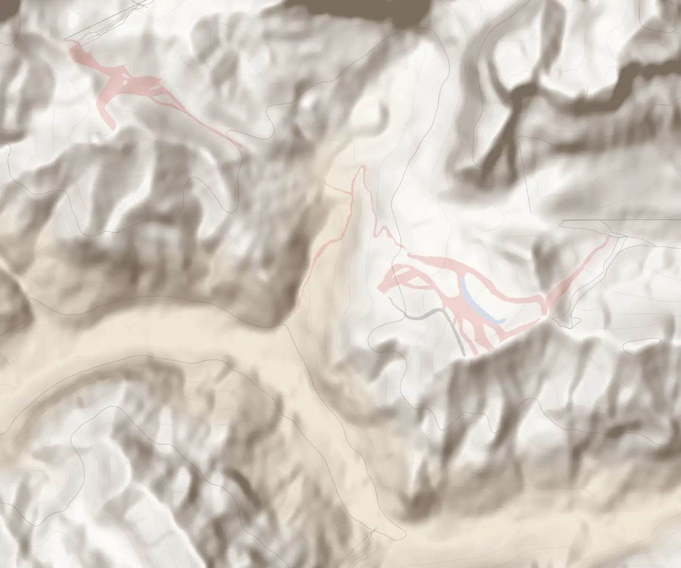 Unsere Pistenkarte von Belvedere - Col Rodella - Passo Pordoi (Ausschnitt)