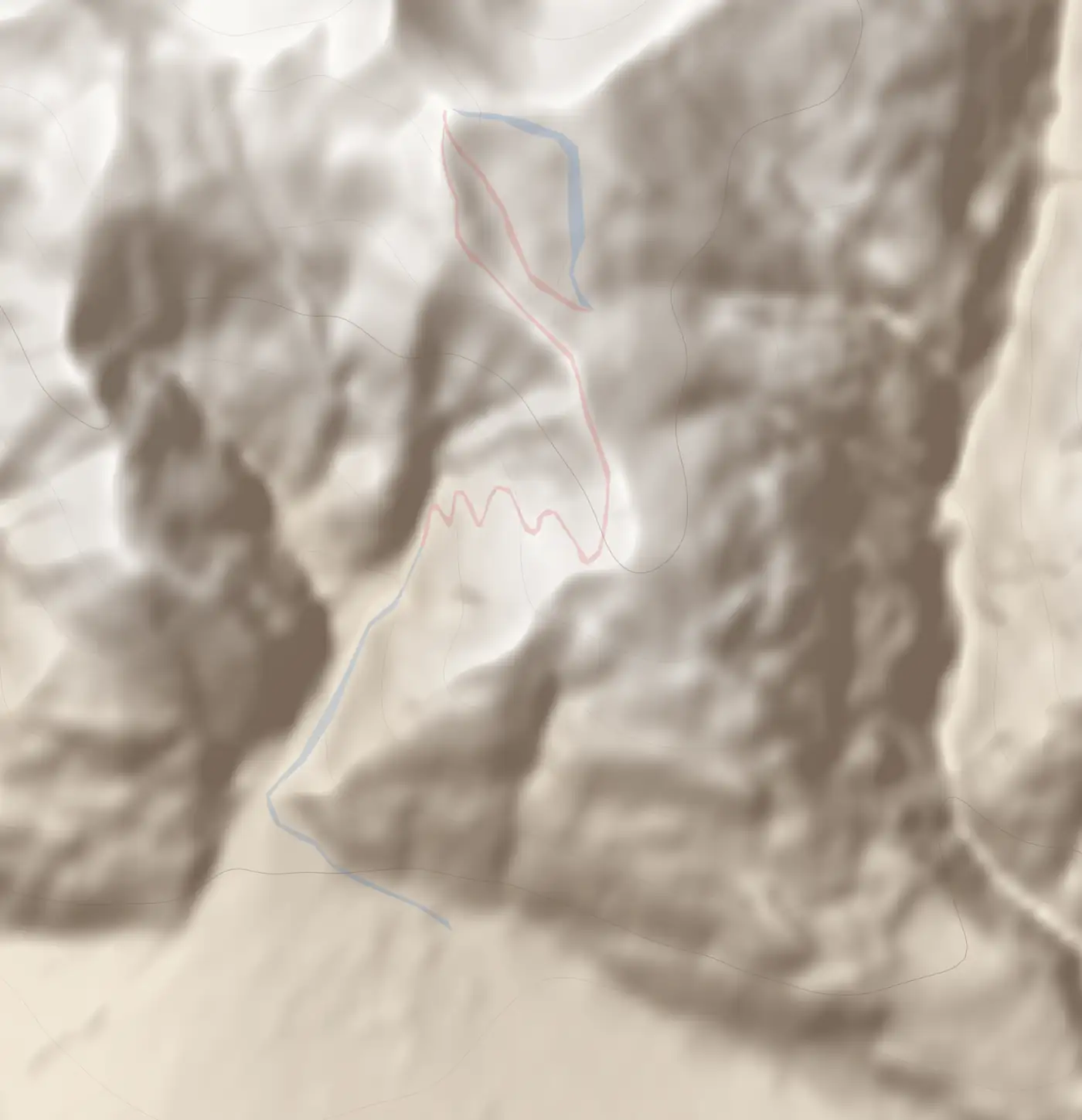Unsere Pistenkarte von Golzentipp/Obertilliach (Ausschnitt)