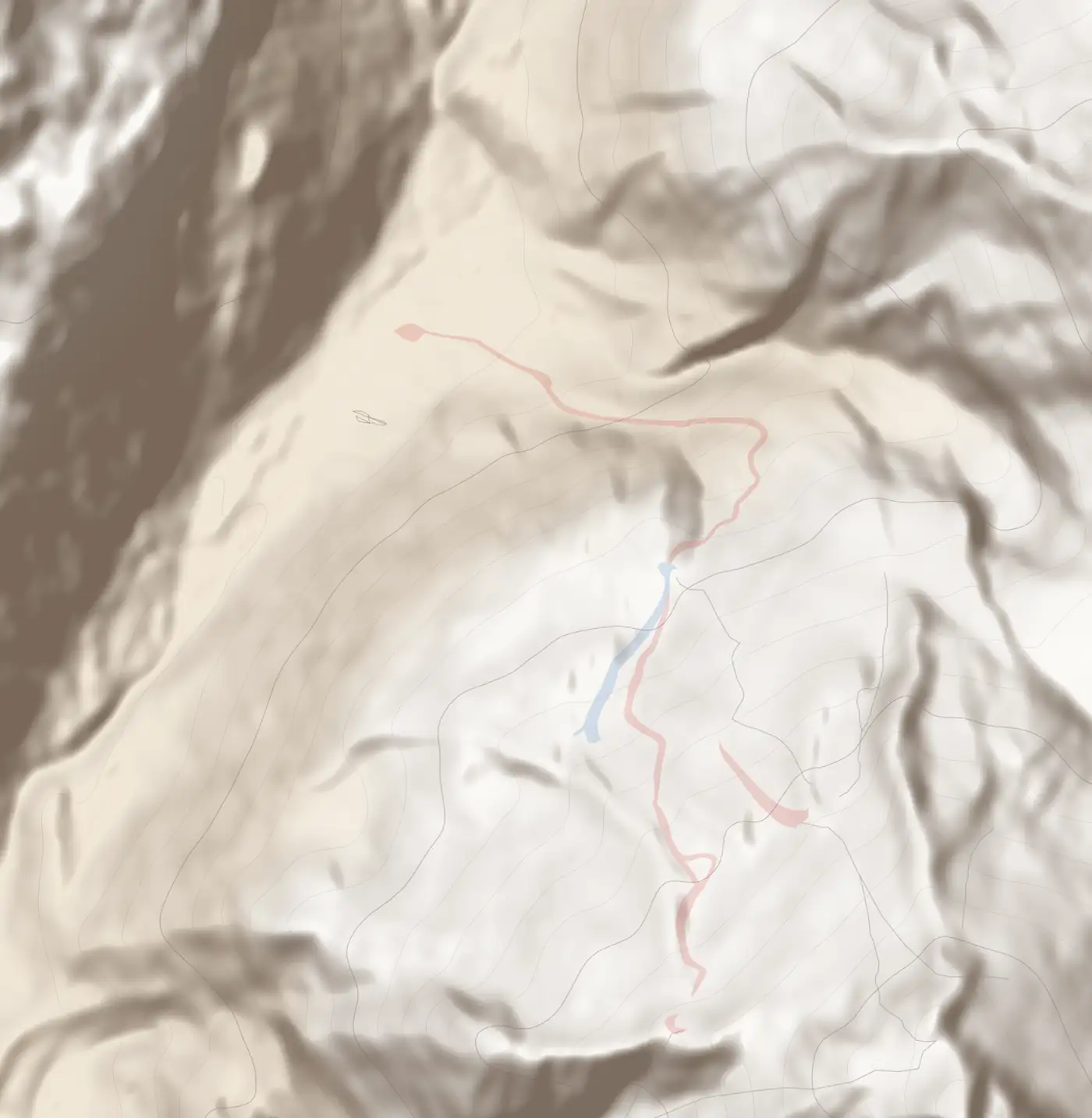Unsere Pistenkarte von Les Grands Montets (Ausschnitt)