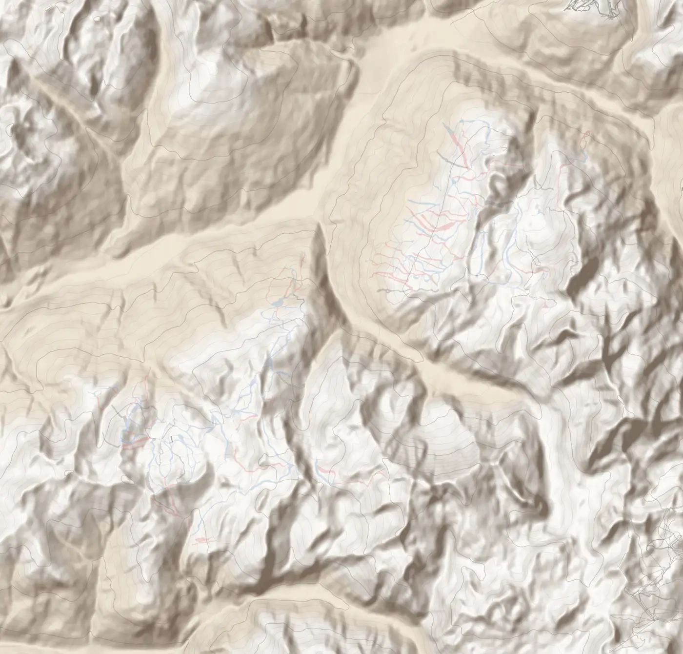 Unsere Pistenkarte von Paradiski (Ausschnitt)