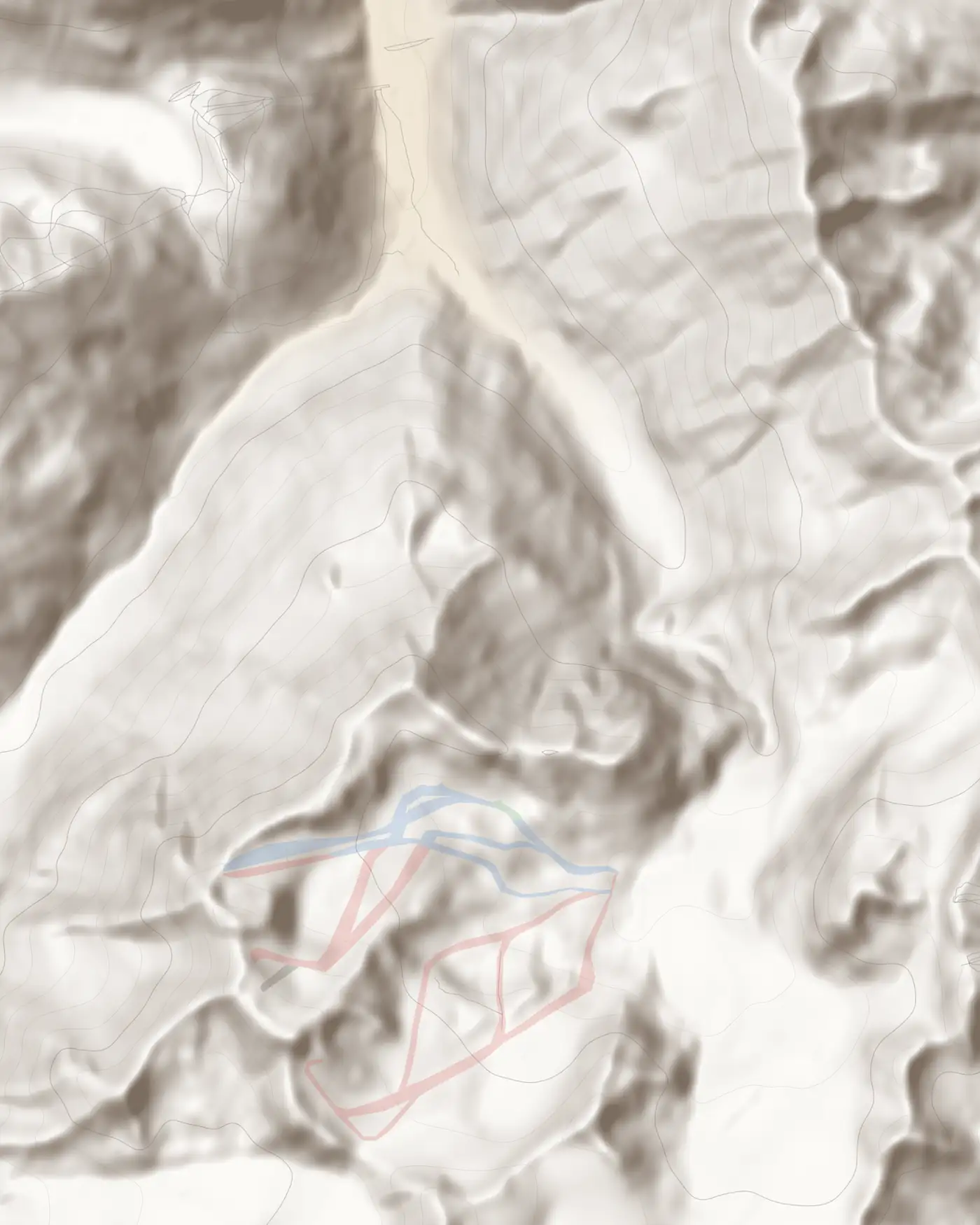 Unsere Pistenkarte von Pitztaler Gletscher (Ausschnitt)