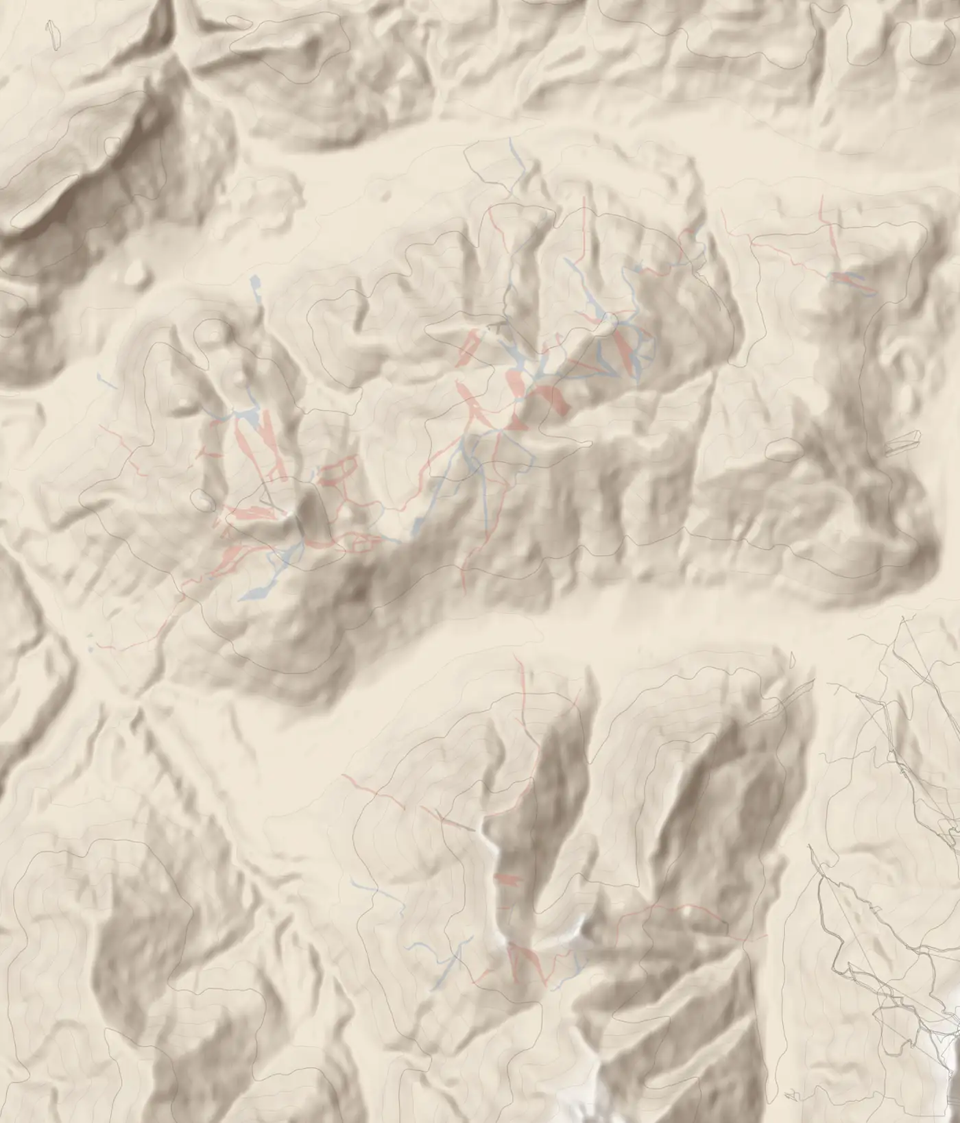 Unsere Pistenkarte von SkiWelt Wilder Kaiser - Brixental (Ausschnitt)